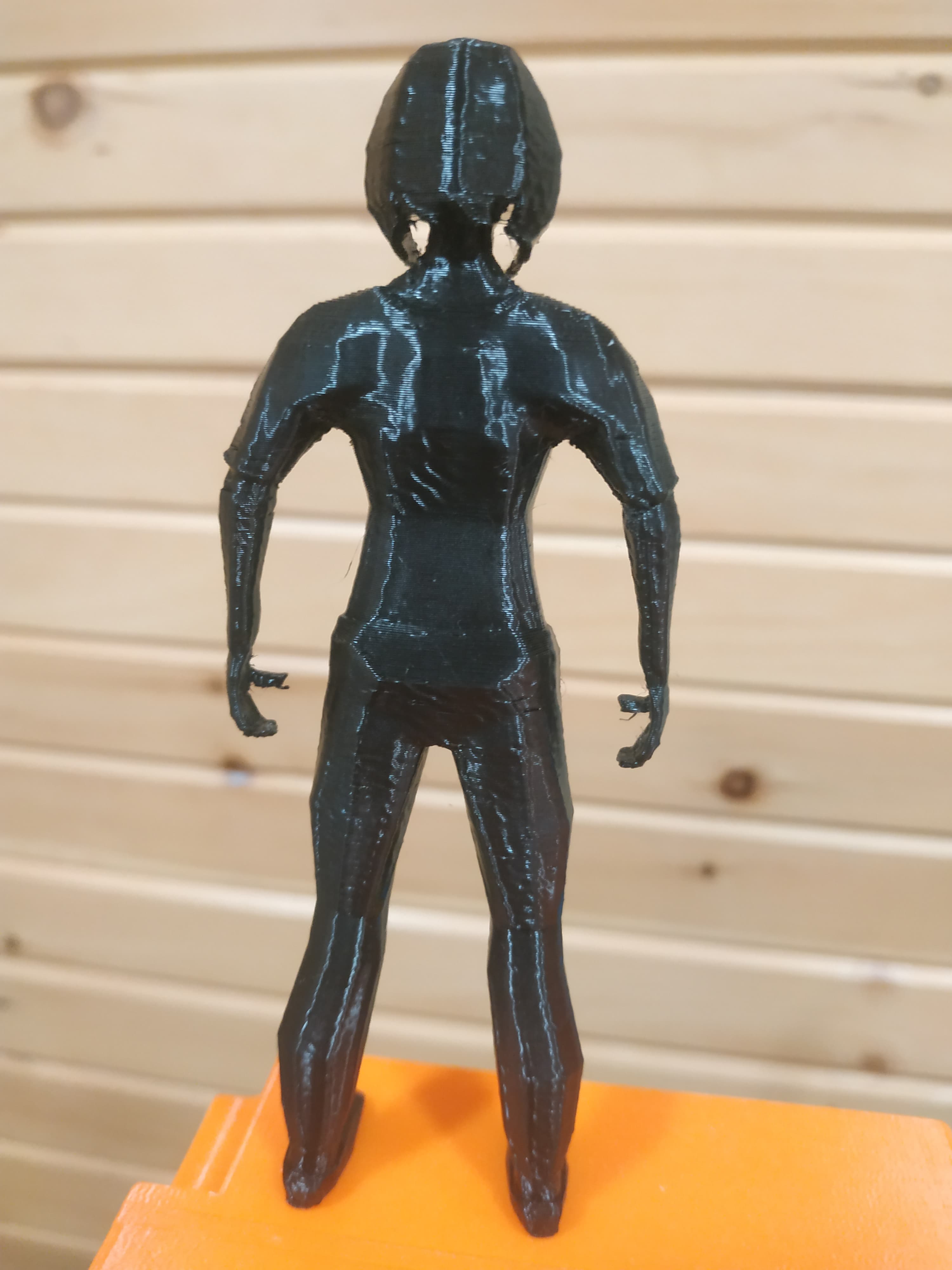 Low-Poly Female Character Figurine view 3