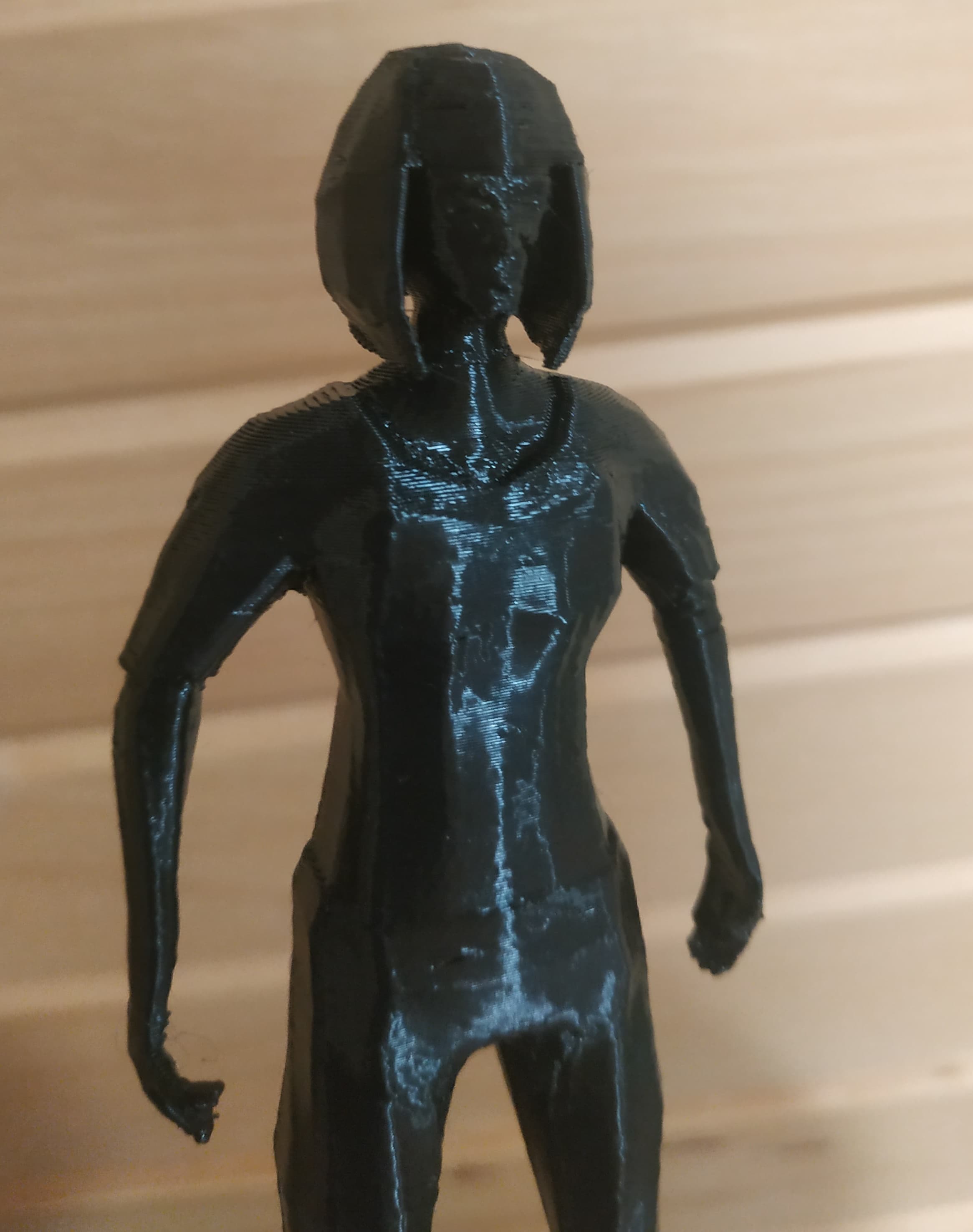 Low-Poly Female Character Figurine view 7
